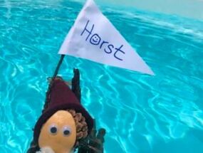 Wichtel Horst im Pool
