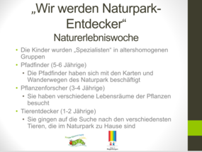 Infos zur Naturerlebniswoche