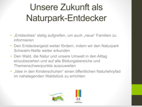 Unsere Zukunft als Naturpark-Entdecker